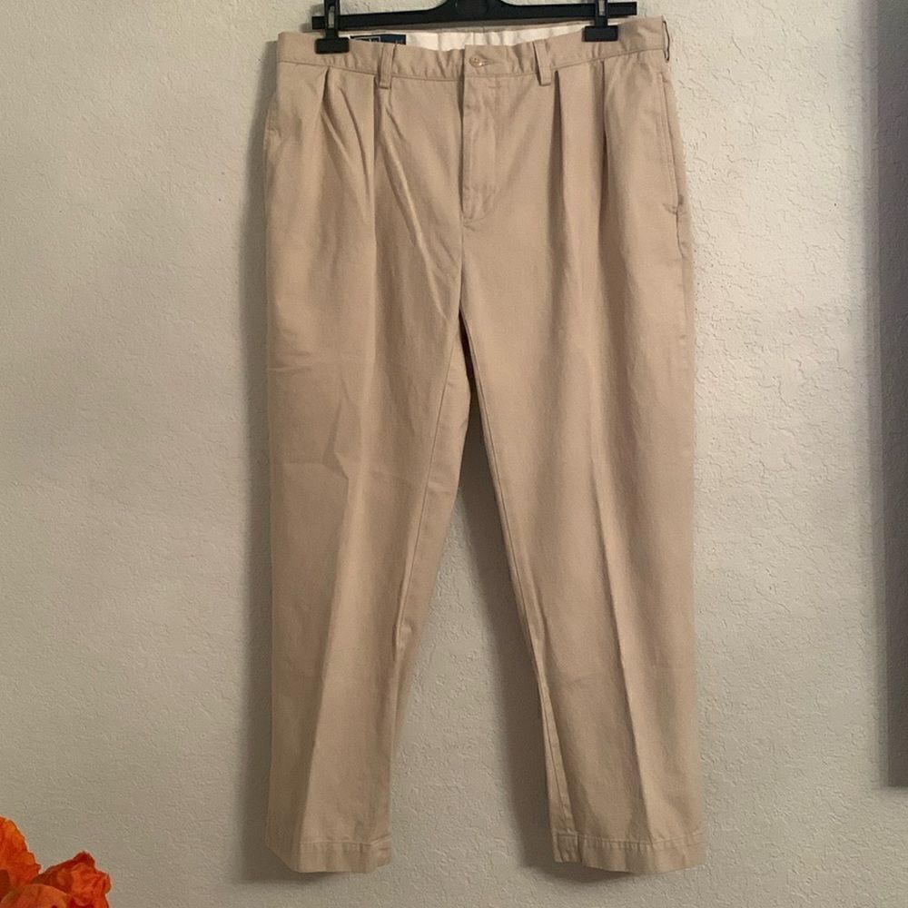 Polo Ralph Lauren Light Beige Logo Pony Ethan Pants Size 36/30